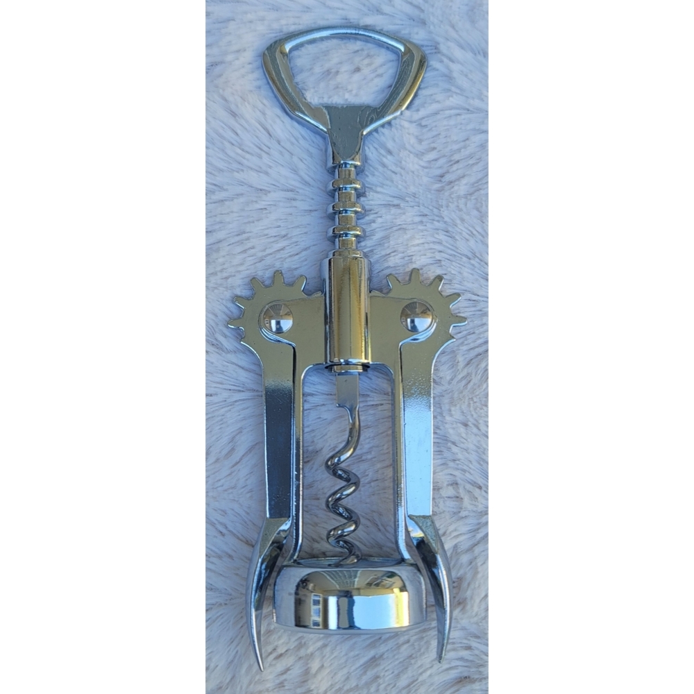 Wing Corkscrew Silver Wine Opener and Bottle Opener